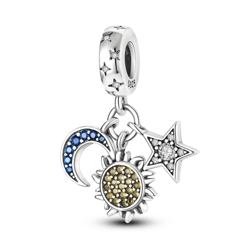 2025 Premium 925 Sterling Silver Charms Beads for Original Pendants and Bracelets - Dangle DIY Jewelry Gift