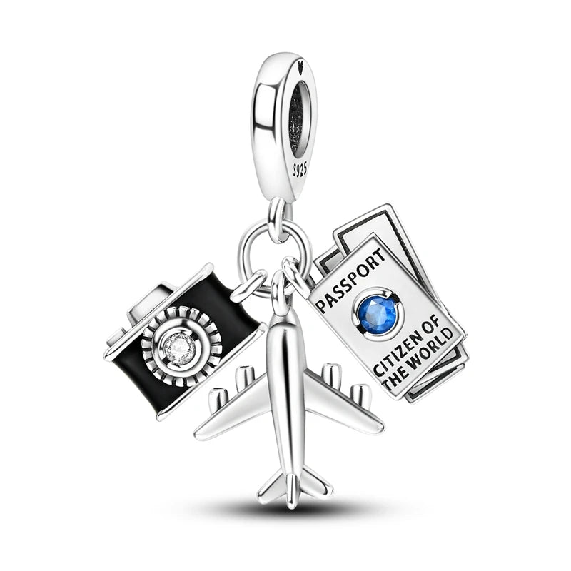 2025 Premium 925 Sterling Silver Charms Beads for Original Pendants and Bracelets - Dangle DIY Jewelry Gift