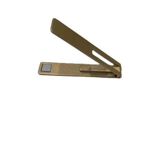 Ultra-Thin Magnetic Foldable Mobile Phone Holder - Metal Alloy Desktop Stand for Universal Support