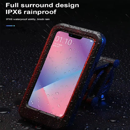 Waterproof Motorcycle Phone Holder with Magnetic Attachment and 360° Adjustable Stand for GPS Navigation