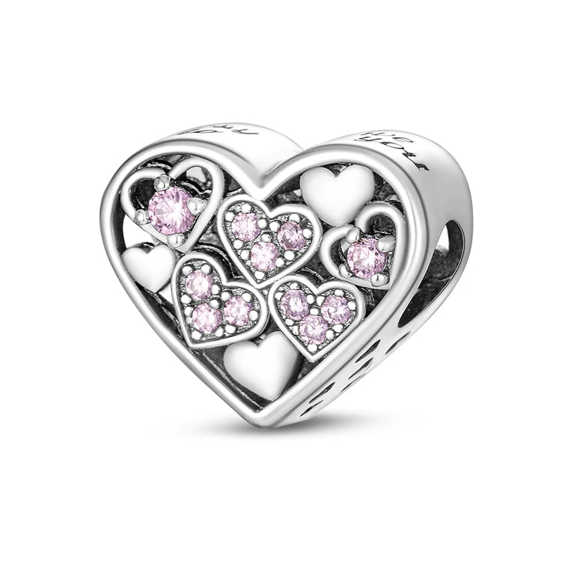 2025 Premium 925 Sterling Silver Charms Beads for Original Pendants and Bracelets - Dangle DIY Jewelry Gift