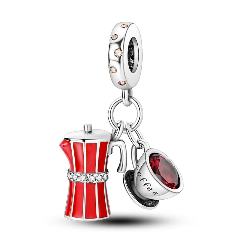 2025 Premium 925 Sterling Silver Charms Beads for Original Pendants and Bracelets - Dangle DIY Jewelry Gift