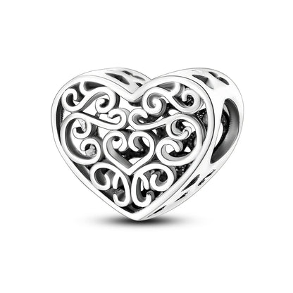 2025 Premium 925 Sterling Silver Charms Beads for Original Pendants and Bracelets - Dangle DIY Jewelry Gift