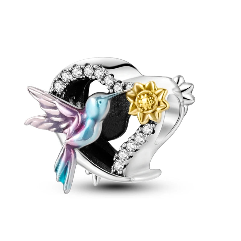 2025 Premium 925 Sterling Silver Charms Beads for Original Pendants and Bracelets - Dangle DIY Jewelry Gift