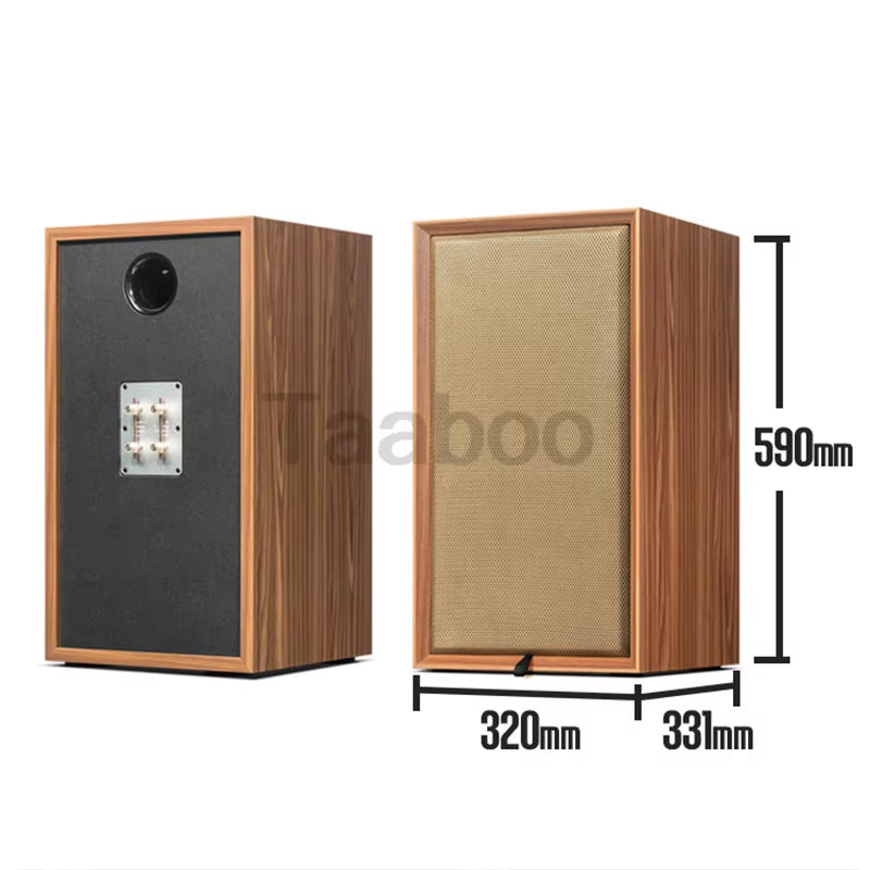 8-Inch Three-Way Labyrinth Speaker Enclosure for Bookshelf and Home Audio DIY Hi-Fi Wooden Handmade Passive Speaker