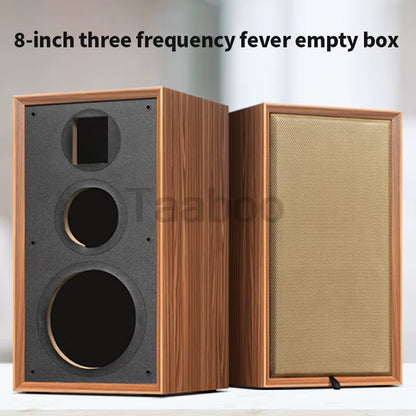 8-Inch Three-Way Labyrinth Speaker Enclosure for Bookshelf and Home Audio DIY Hi-Fi Wooden Handmade Passive Speaker