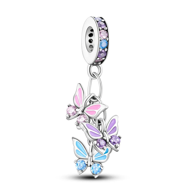 2025 Premium 925 Sterling Silver Charms Beads for Original Pendants and Bracelets - Dangle DIY Jewelry Gift