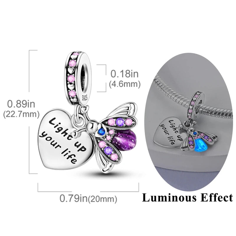 2025 Premium 925 Sterling Silver Charms Beads for Original Pendants and Bracelets - Dangle DIY Jewelry Gift