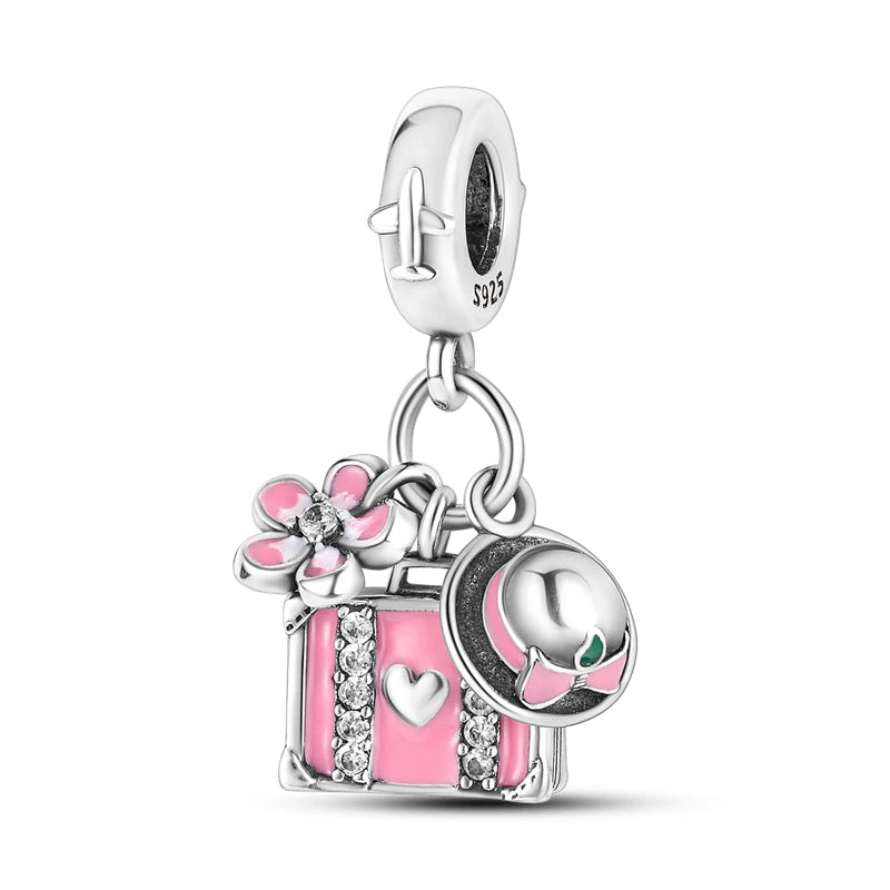 2025 Premium 925 Sterling Silver Charms Beads for Original Pendants and Bracelets - Dangle DIY Jewelry Gift