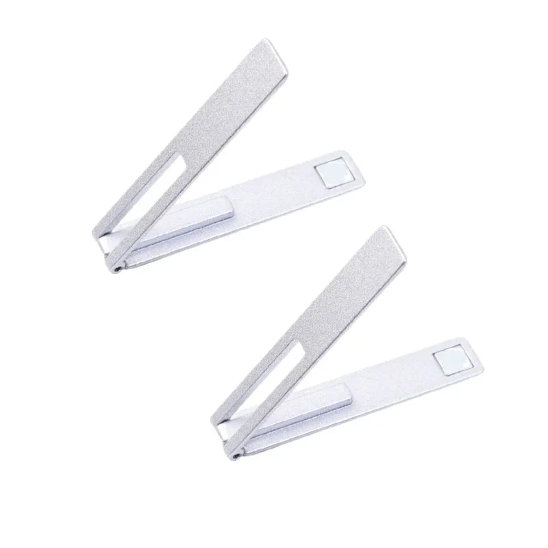 Ultra-Thin Magnetic Foldable Mobile Phone Holder - Metal Alloy Desktop Stand for Universal Support