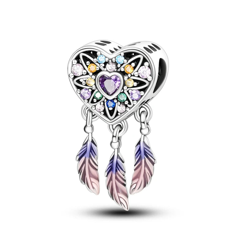 2025 Premium 925 Sterling Silver Charms Beads for Original Pendants and Bracelets - Dangle DIY Jewelry Gift