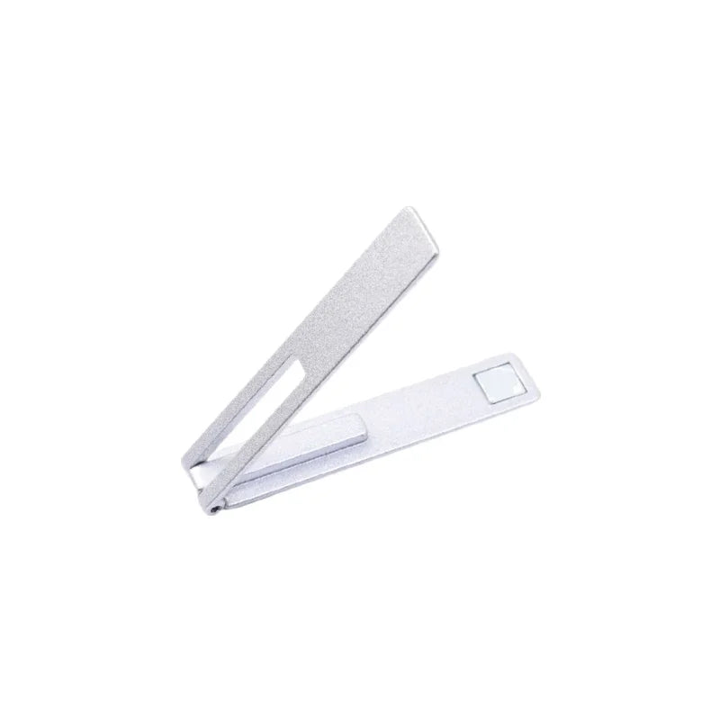 Ultra-Thin Magnetic Foldable Mobile Phone Holder - Metal Alloy Desktop Stand for Universal Support