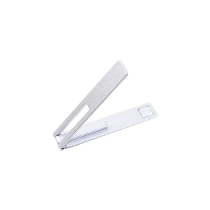 Ultra-Thin Magnetic Foldable Mobile Phone Holder - Metal Alloy Desktop Stand for Universal Support