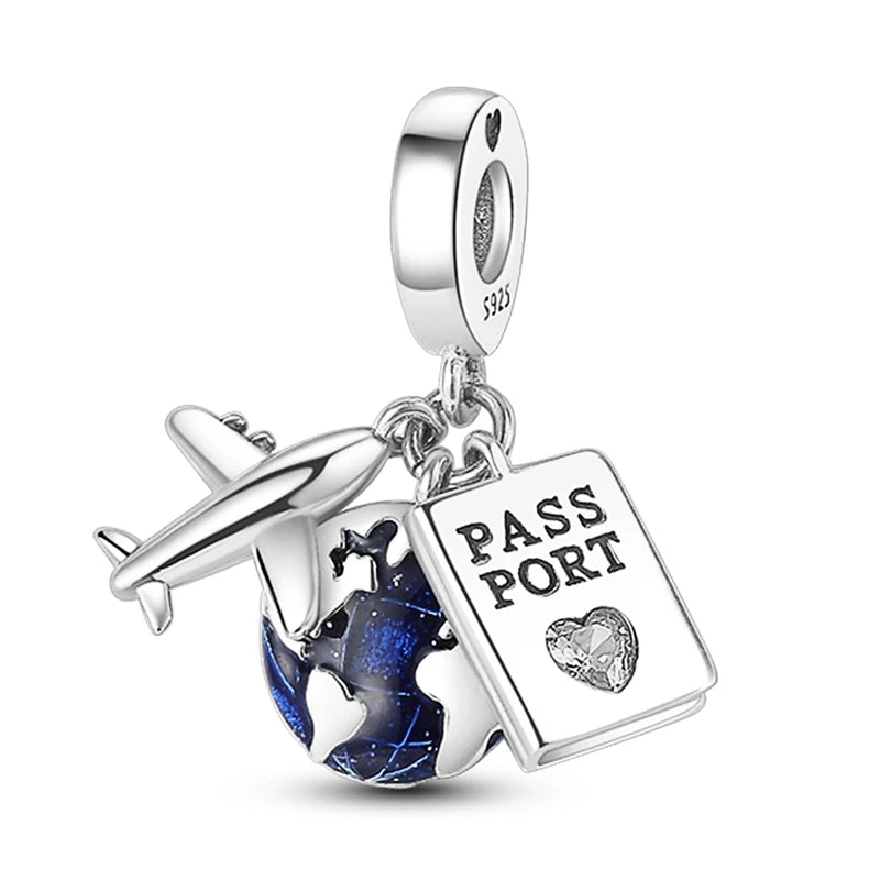 2025 Premium 925 Sterling Silver Charms Beads for Original Pendants and Bracelets - Dangle DIY Jewelry Gift