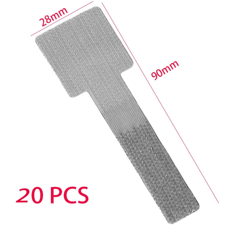 Reusable Adjustable Cable Organizer Straps with Self-Adhesive Fastening for Desk Management