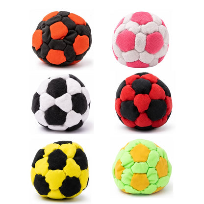 Hitchhiker 42-Panel Sand Filled Footbag, Soft Durable Handmade Footbag Hacky Sack, Purified Sand Filled Kick Sack for Kidteens Adults, Indoor Outdoor Footbag Game Relief Fidget Tool, Mid-Weight