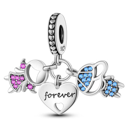 2025 Premium 925 Sterling Silver Charms Beads for Original Pendants and Bracelets - Dangle DIY Jewelry Gift