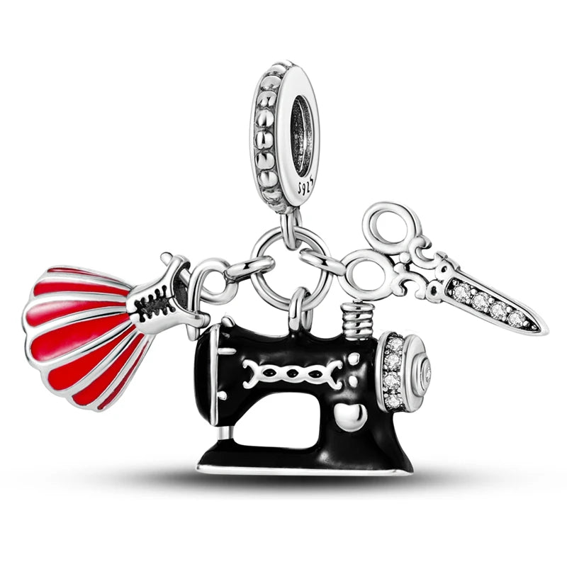 2025 Premium 925 Sterling Silver Charms Beads for Original Pendants and Bracelets - Dangle DIY Jewelry Gift