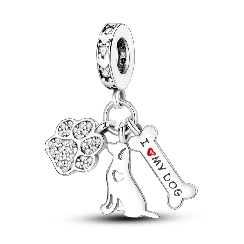 2025 Premium 925 Sterling Silver Charms Beads for Original Pendants and Bracelets - Dangle DIY Jewelry Gift