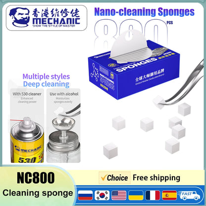Professional Nano-Cleaning Sponges for Electronic Devices, Keyboards, PCBs, Motherboards, and Precision Components